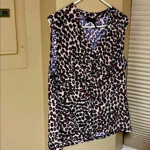 Donna Karen cheetah work shirt